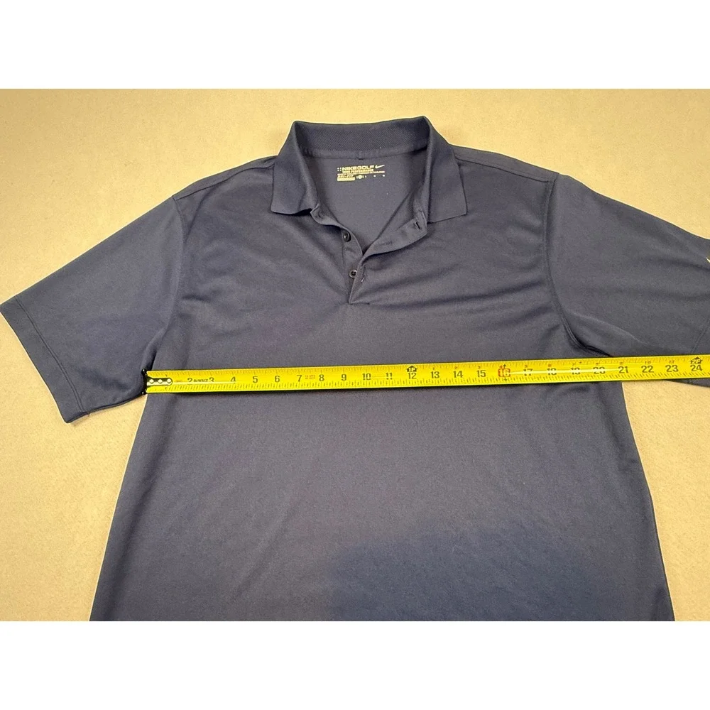 Nike Golf Tour Performance Dri-Fit Polo Shirt Mens Large Navy Blue Short Sleeve
